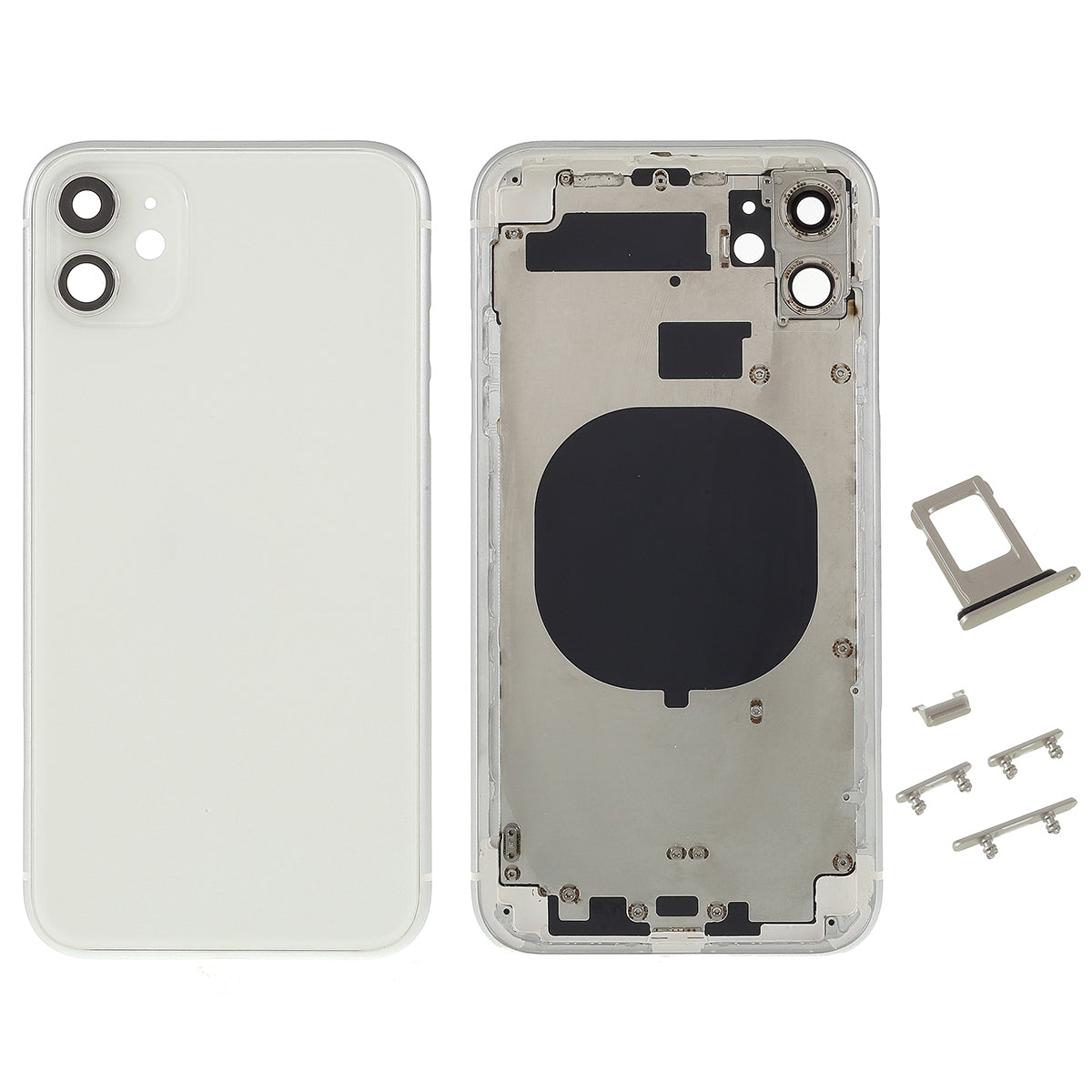 Battery Back Cover with Side Buttons Part for Apple iPhone 11 6.1 inch Battery Back Cover with Side Buttons Part for Apple iPhone 11 6.1 inch